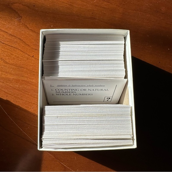 Exambusters New SAT Study Cards - Arithmetic, Algebra I, Geometry and Vocabulary - Picture 3 of 6